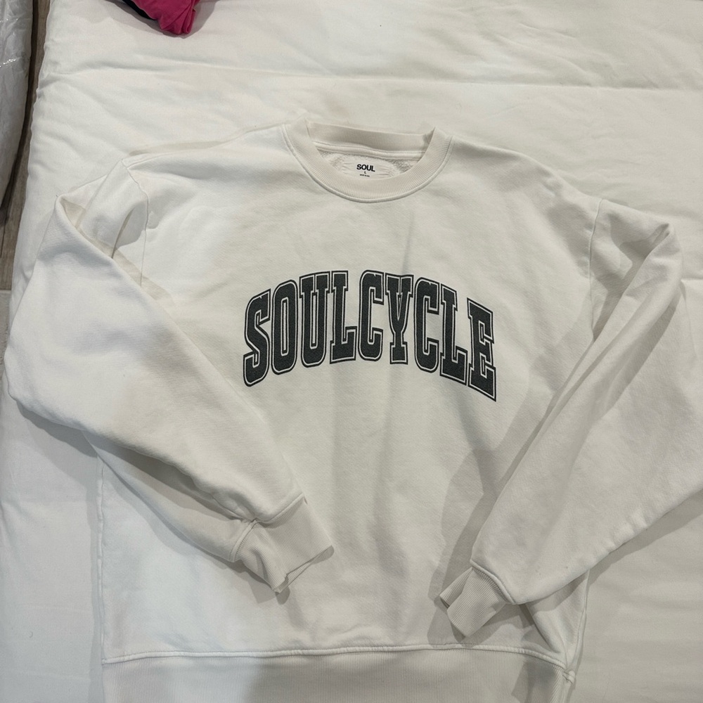 SoulCycle White Crewneck Sweatshirt